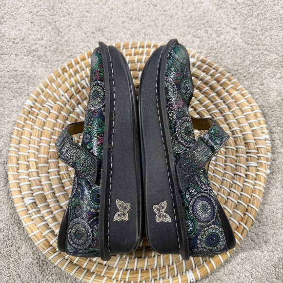 Alegria Dayna 327 Mary Jane Shoes Leather Comfort in Multi Spiro Blues 39/US 9 - Picture 8 of 15